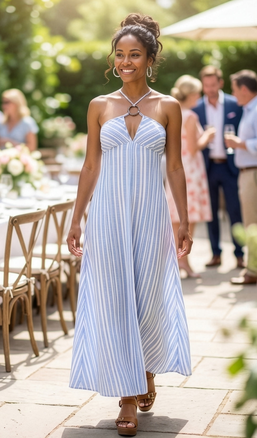 daily ritual maxi dress Watch Daily Ritual Women's Jersey Standard-Fit Short-Sleeve Crewneck Side Slit Maxi Dress on Amazon Live